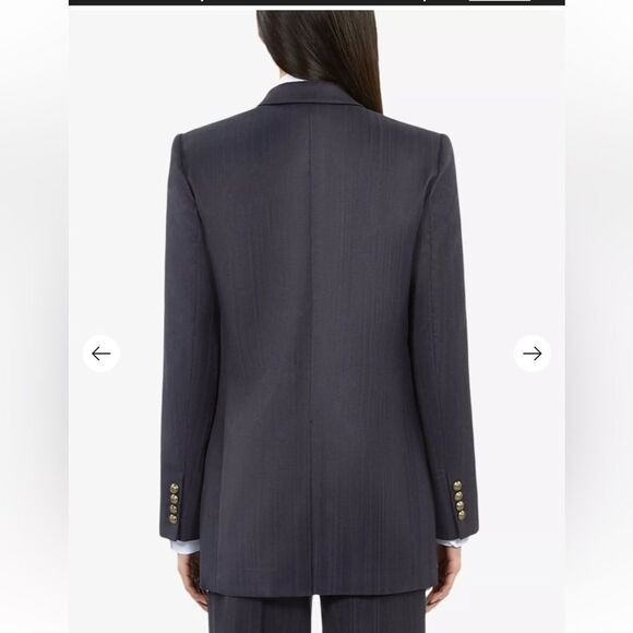 $595 THE KOOPLES - Notch-lapel single-breasted woven blazer NWT - Picture 4 of 11